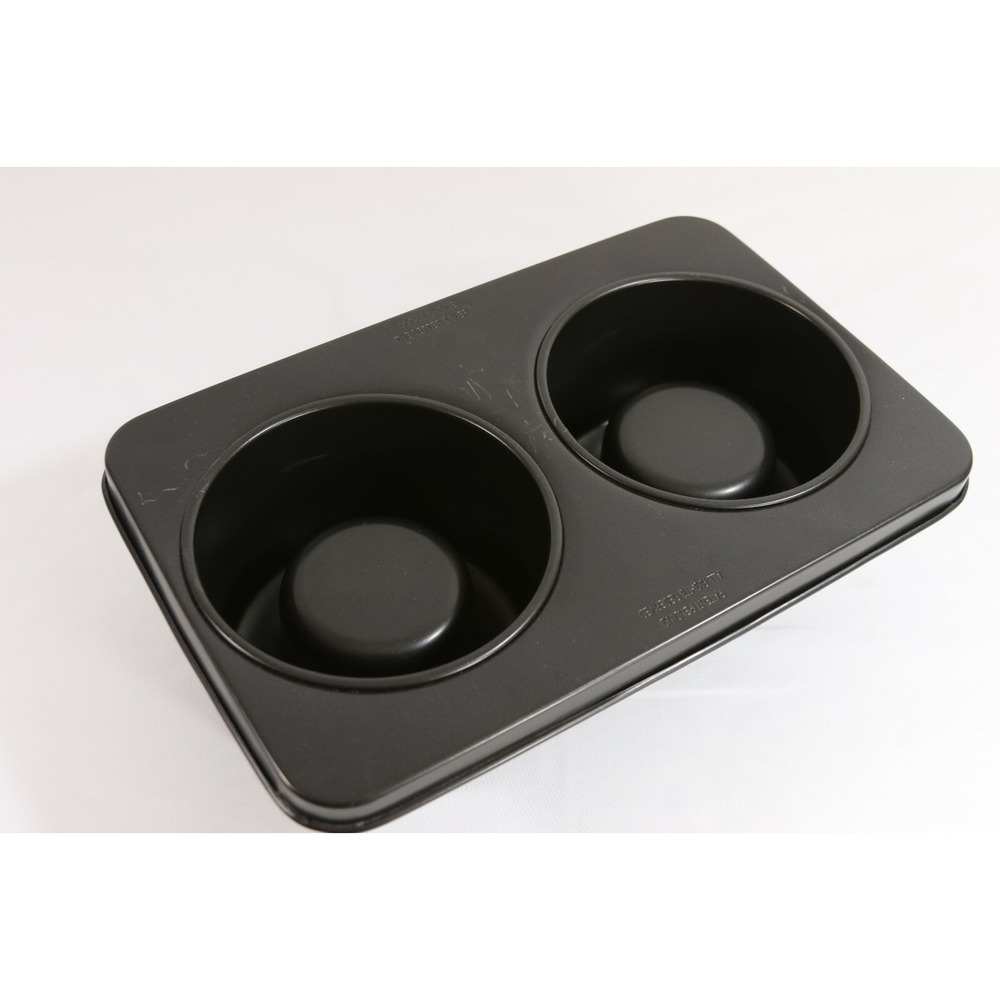 Cooks Choice The Better Baker Edible Bowl Maker Pan 2 Cavity Non-Stick Black